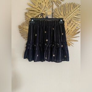 Storia Midnight Skirt with Gold Stars